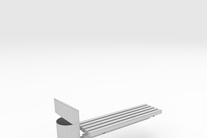 3D Model Bench Park 43