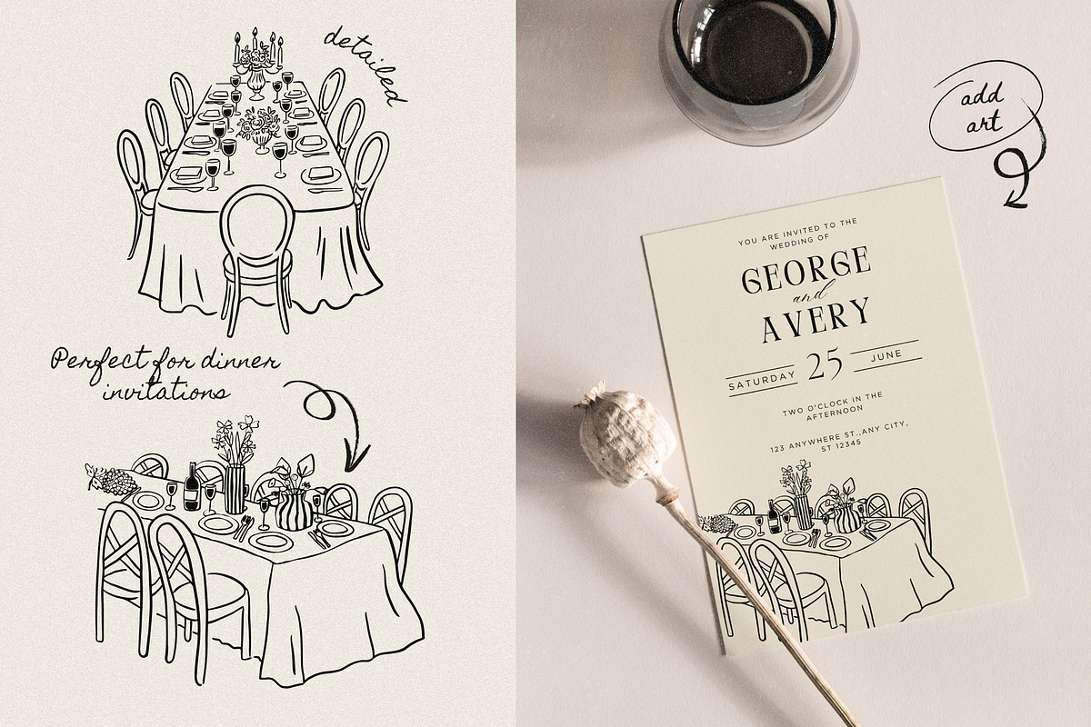 +200 Whimsical Wedding Summer Bundle, a Food Illustration by NassyArt (Photo 4 of 23)