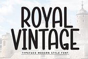 Royal Vintage | Script Font, a Script Font by Scratchones (Thumbnail 1 of 8)