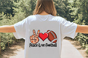 Peace love basketball football sport, an Illustration by CrexoraLab (Thumbnail 2 of 4)