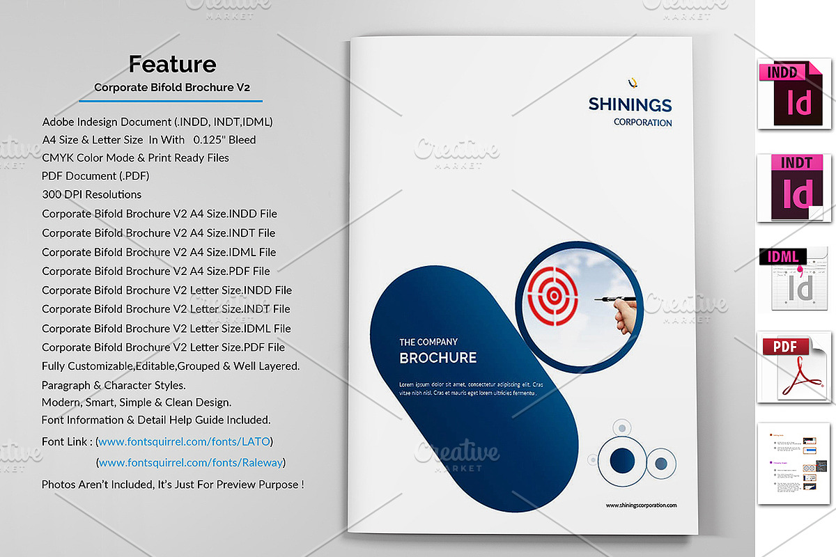 Corporate Bifold Brochure V2, a Brochure Template by MithunLekson (Photo 3 of 3)