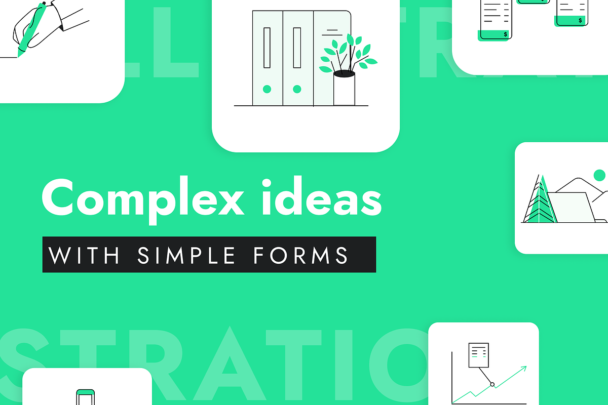 Complex ideas with simple forms, an Illustration by FoxStore (Photo 1 of 5)
