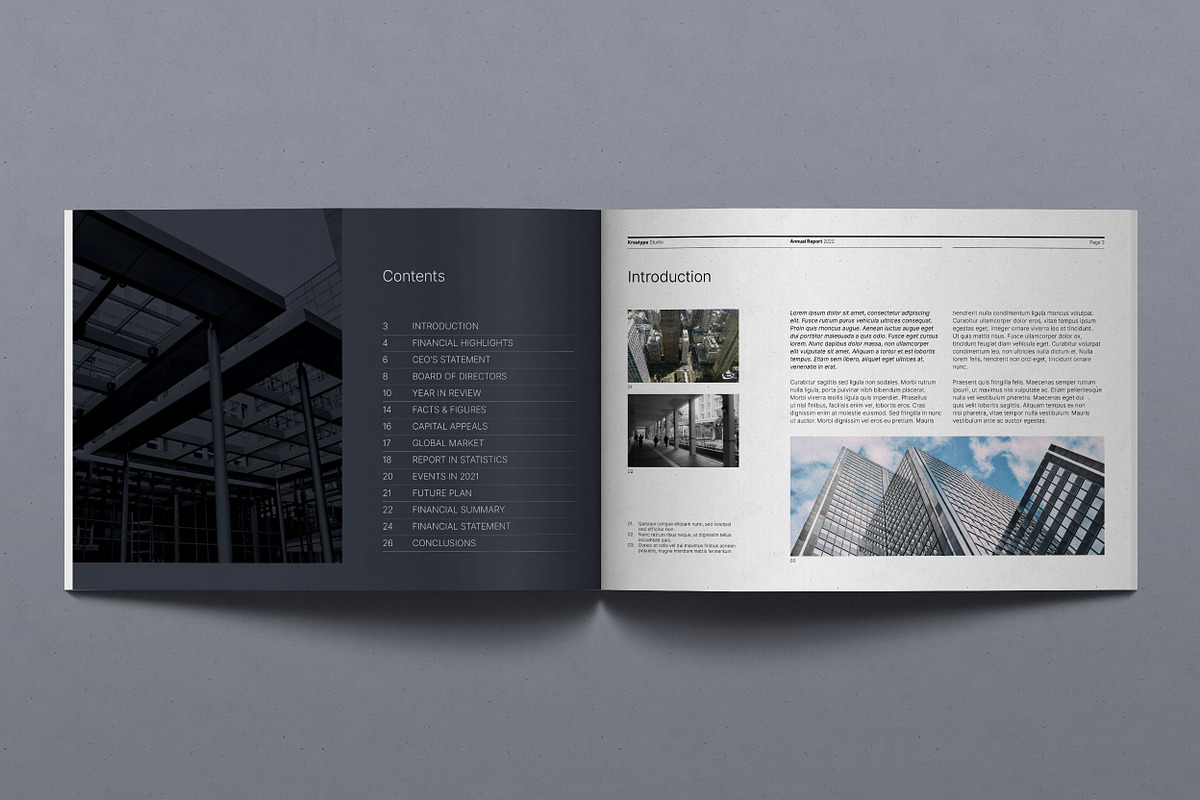Kreatype Annual Report, a Brochure Template by Kreatype Studio (Photo 2 of 17)