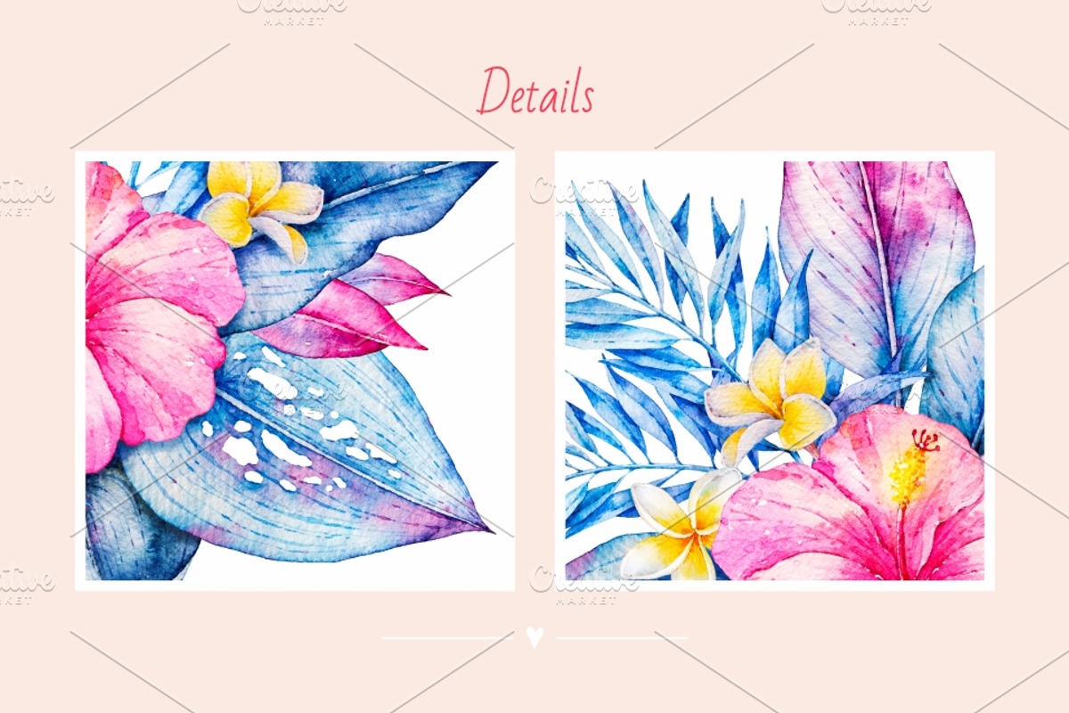 Tropical Paradise. Watercolor, an Animal Illustration by Ekaterina Mikheeva (Photo 6 of 6)