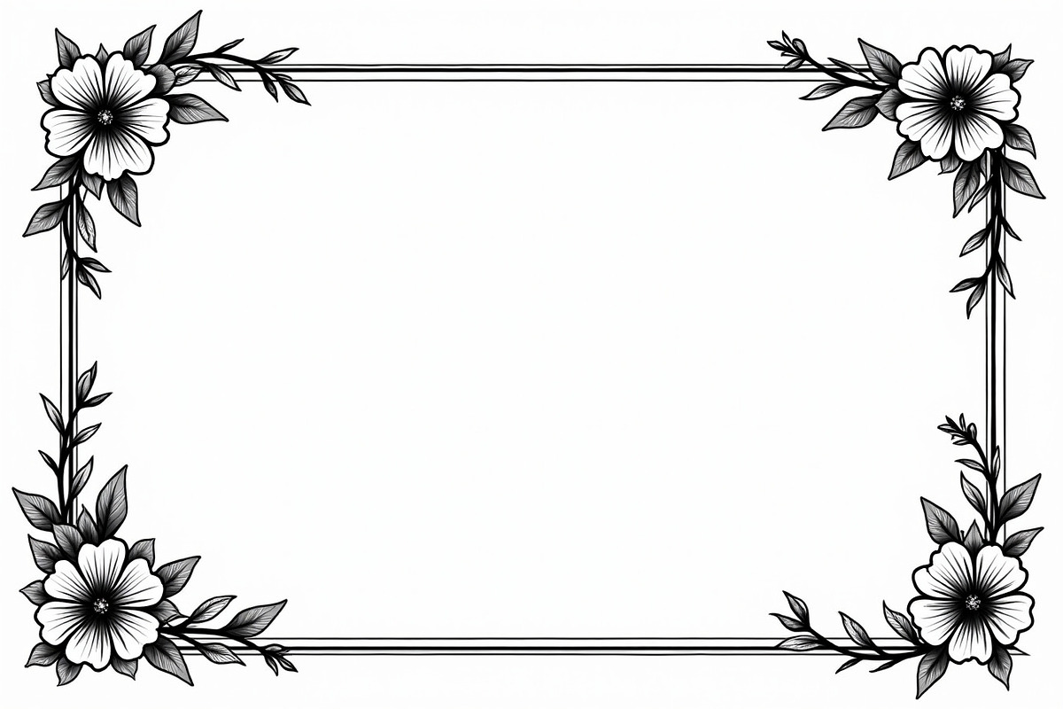 Elegant Floral Border Vector, an Illustration by BIPLOB EXPERT (Photo 8 of 9)