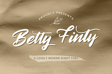 Betty Finty - Modern Script Font