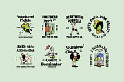 Retro Pickleball Graphic, an Object Graphic by Skilline Supply Co. (Thumbnail 7 of 12)