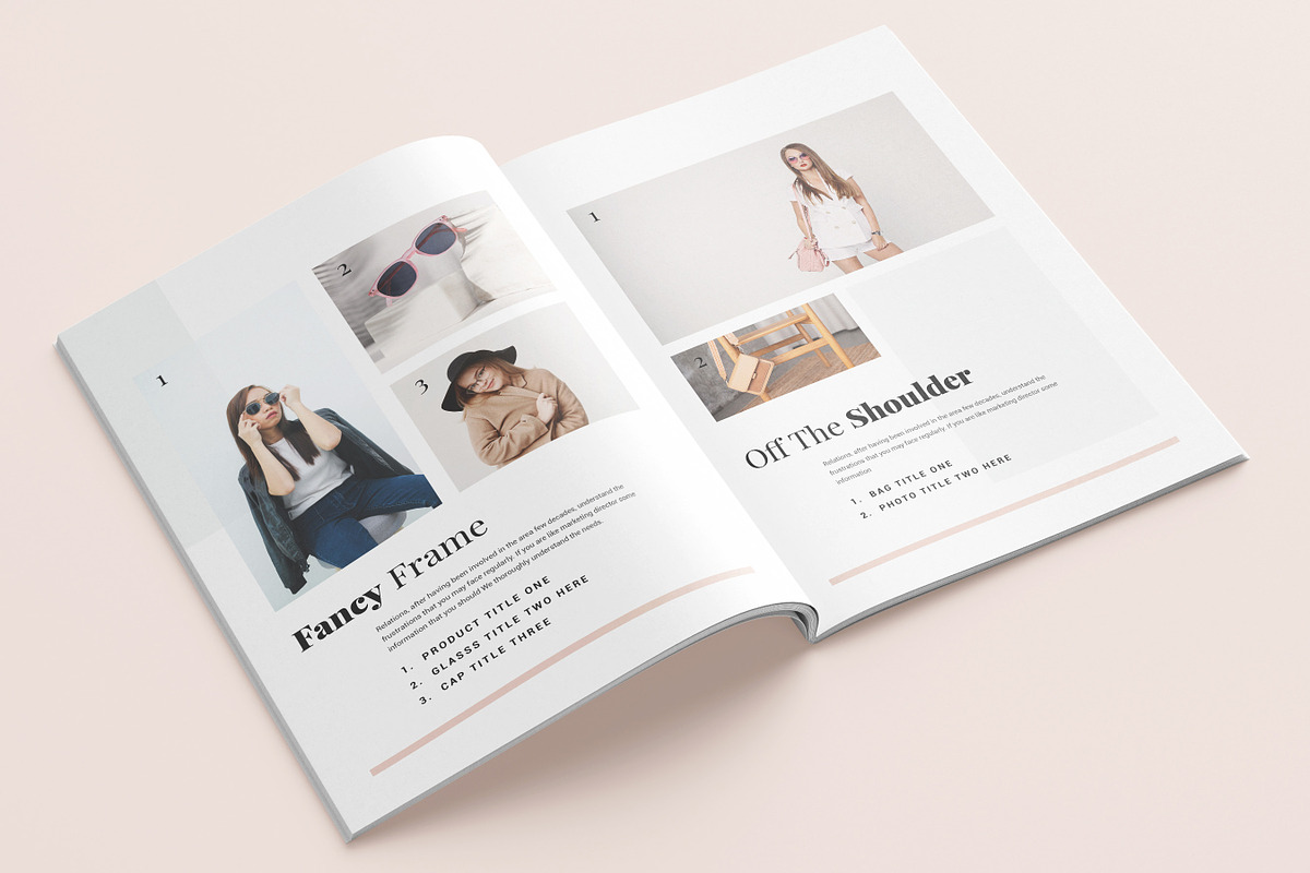 Magazine Lookbook Template, Canva, a Brochure Template by DesVert (Photo 4 of 10)