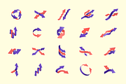 Isometric Arrow Icons, an Outline Icon by vekstok (Thumbnail 2 of 3)