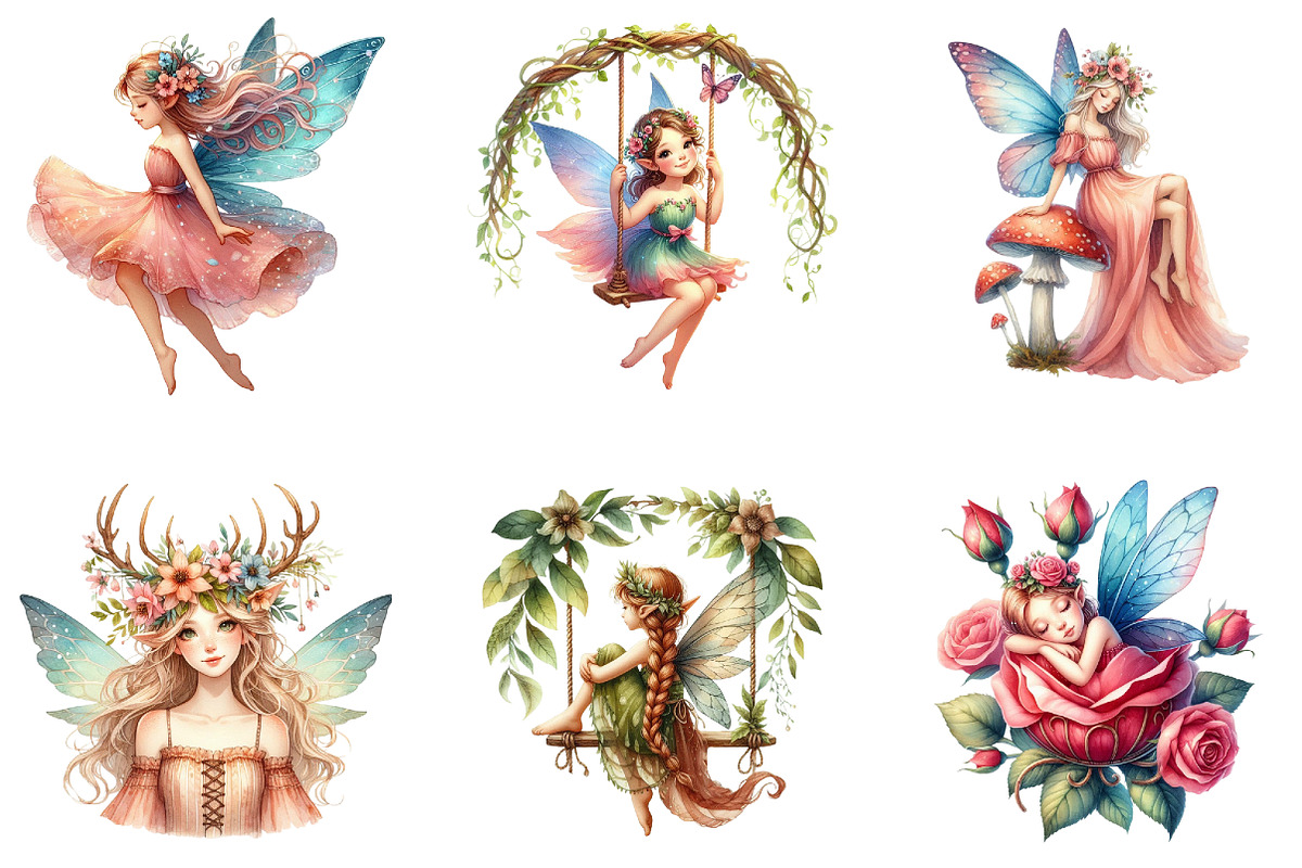 Boho Woodland Fairy Sublimation PNG, an Illustration by cherrydesign (Photo 2 of 4)