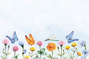 Watercolour wild nature, a Pattern Graphic by Sundra (Thumbnail 17 of 19)
