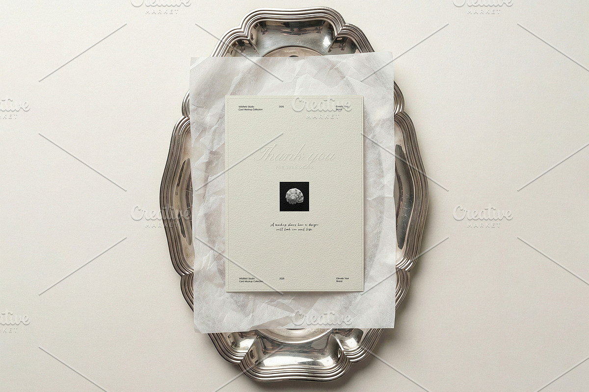 Luxury Stationery Card Mockup Bundle, a Product Mockup by Wildfield Studio (Photo 10 of 11)