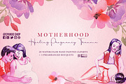 Postpartum & Doula Watercolor Art, a Healthcare Illustration by CpandoShop (Thumbnail 1 of 3)