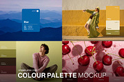 Color Palette Mockup Template, a Branding & Logo Template by DesignerCandies (Thumbnail 1 of 10)