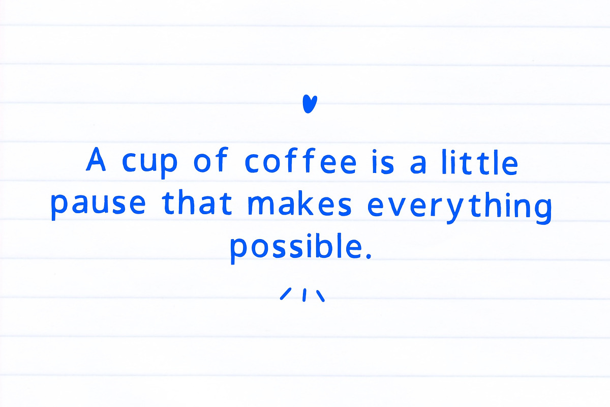COFFEE TIME - font duo, a Sans Serif Font by Ashiya Pixel (Photo 6 of 8)