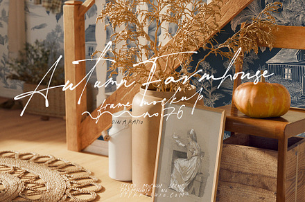 AUTUMN FARMHOUSE | frame mockup, a Household Mockup by Stykke Studio