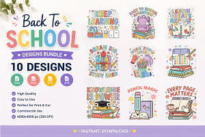 Back to School Qutoes Bundle, an Education Illustration by Actual Pixel
