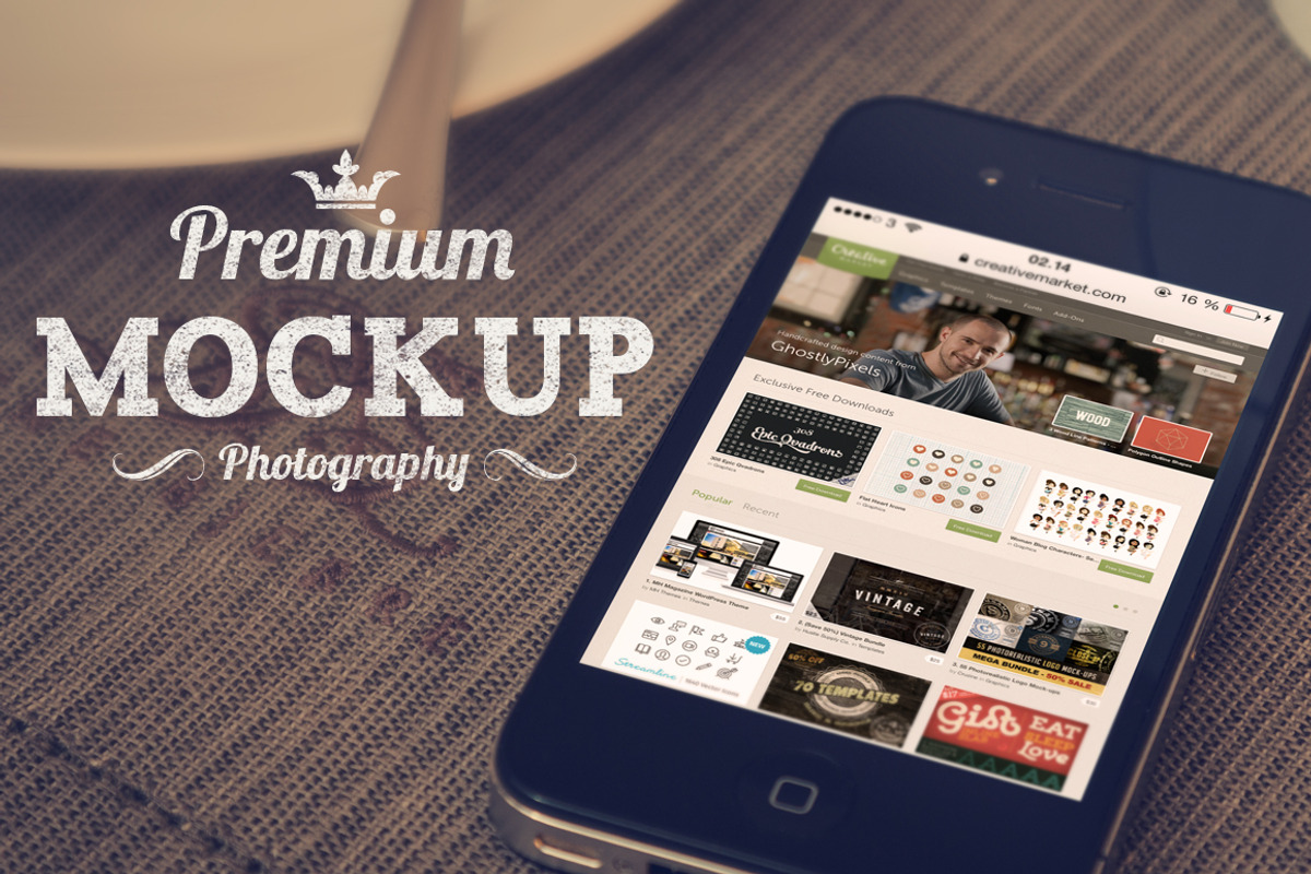 Complete Bundle: iPhone 4S Mock-Ups, an iPhone Mockup by Lucas Alexander (Photo 4 of 5)
