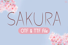 Sakura | Handwriting font