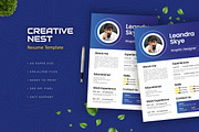 Creative Nest - Resume, a Resume Template by Esensifiksi.studio (Thumbnail 1 of 2)