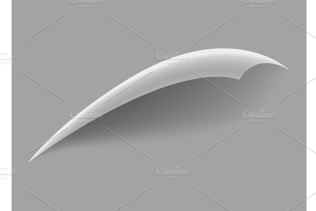 Curled paper corner. Curve, an Illustration by Things for designers