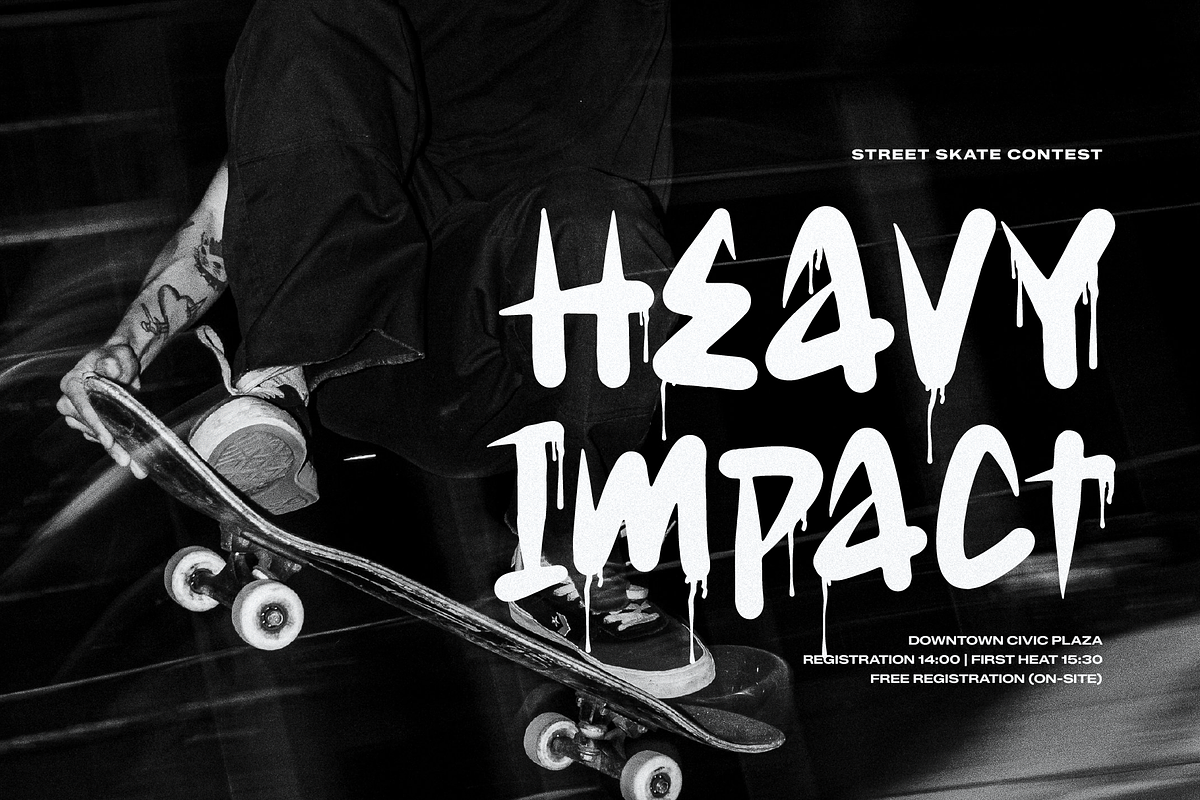 Forge Zone | Graffiti Font, a Handwritten Font by Denustudios (Photo 3 of 12)