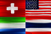 40 National Flags Painted on Canvas, a Texture Graphic by lissius (Thumbnail 5 of 5)