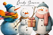 Quirky Snowman Clip Art, an Illustration by Designworld (Thumbnail 1 of 5)