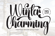 Winter Charming | Script Font, a Handwritten Font by Scratchones (Thumbnail 1 of 9)