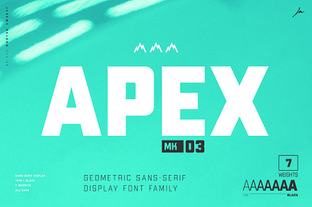 Apex Mk3, a Sans Serif Font by Jeremy Nelson Design