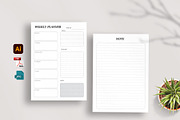 Editable Weekly Planner, a Stationery Template by Mazharul Islam (Thumbnail 1 of 3)