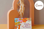 Retro Flowers Logo Canva Template, a Branding & Logo Template by Dear Darling Design (Thumbnail 5 of 7)