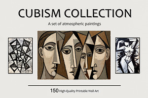 Cubism Collection.Printable Wall Art