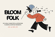 Bloomfolk: 35 Floral Character Pack, a Person Illustration by Veyla (Thumbnail 1 of 13)