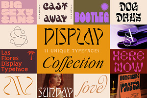 Display Font Collection, a Slab Serif Font by Tropical Type