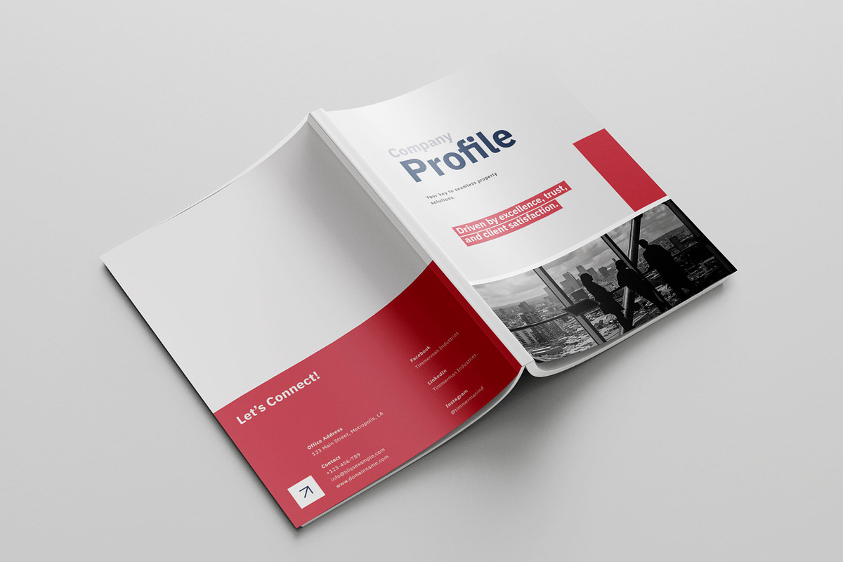 Corporate Company Profile Template, Agency Portfolio