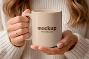 Hand Holding Mug Mockup, a Cups & Container Mockup by Country4k (Thumbnail 1 of 3)
