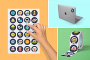 Cute Space Collection, an Animal Illustration by Gulnara Sabirova (Thumbnail 23 of 23)