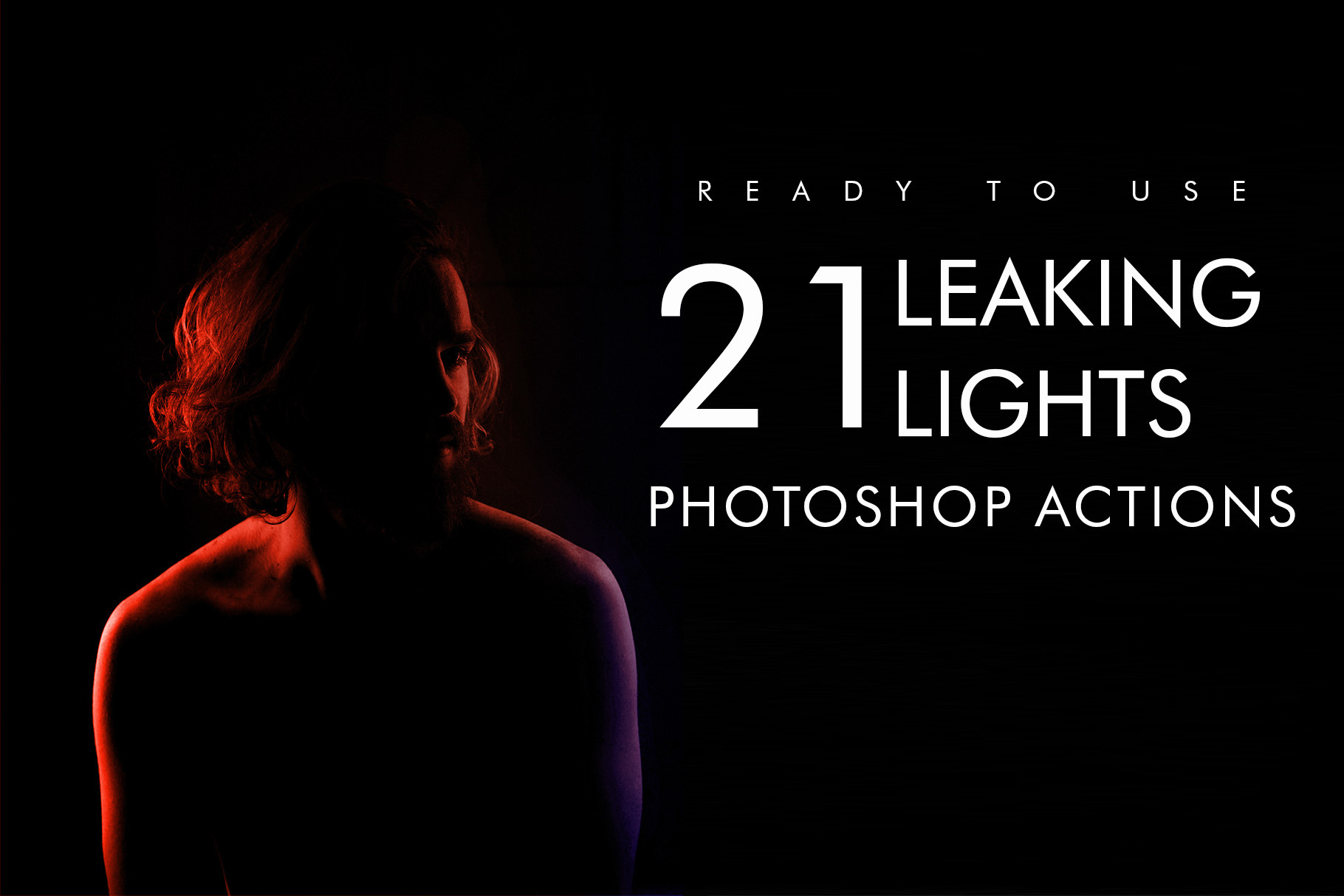 21 Leaking Lights Photoshop Action, an Action Add-On by Jumbo Stars