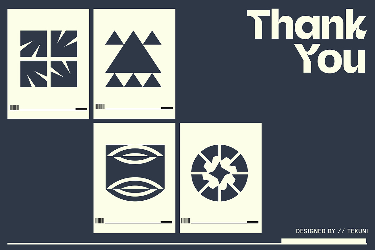 Geometric Logo Template Vol 6, a Solid Icon by Tekuni (Photo 10 of 10)
