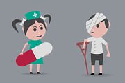 23 dolls and health backgrounds, a Healthcare Illustration by noche (Thumbnail 20 of 23)