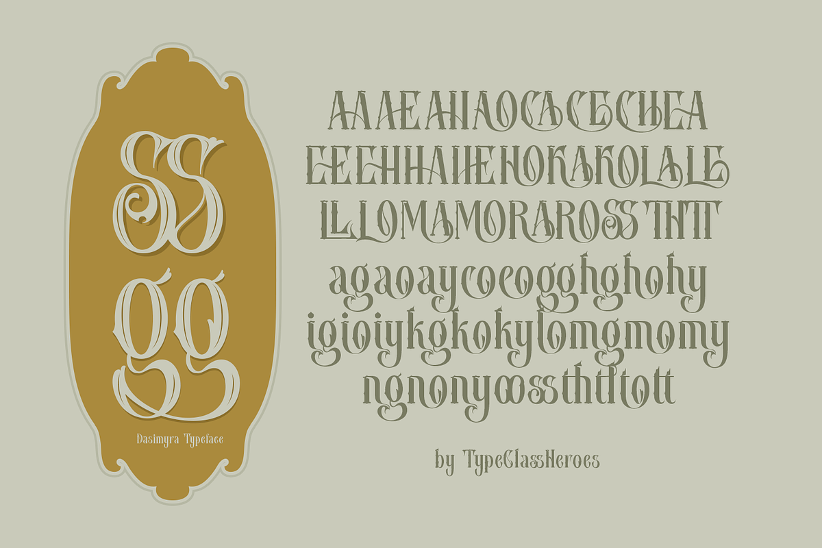 Dasimyra Antique Typeface, a Blackletter Font by TypeClassHeroes (Photo 10 of 10)