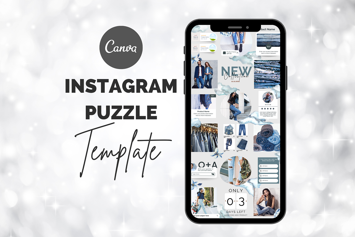 Product Instagram Puzzle Template, a Social Media Template by Social Assumptions (Photo 3 of 10)