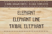 3 fonts and 9 logo templates, a Sans Serif Font by SwetTS (Thumbnail 1 of 5)