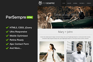 PerSempre - Minimal HTML5 Template