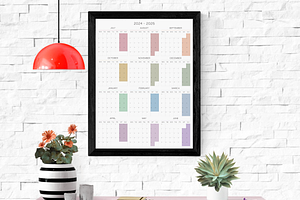 2024-2025 Printable Big Wall Planner