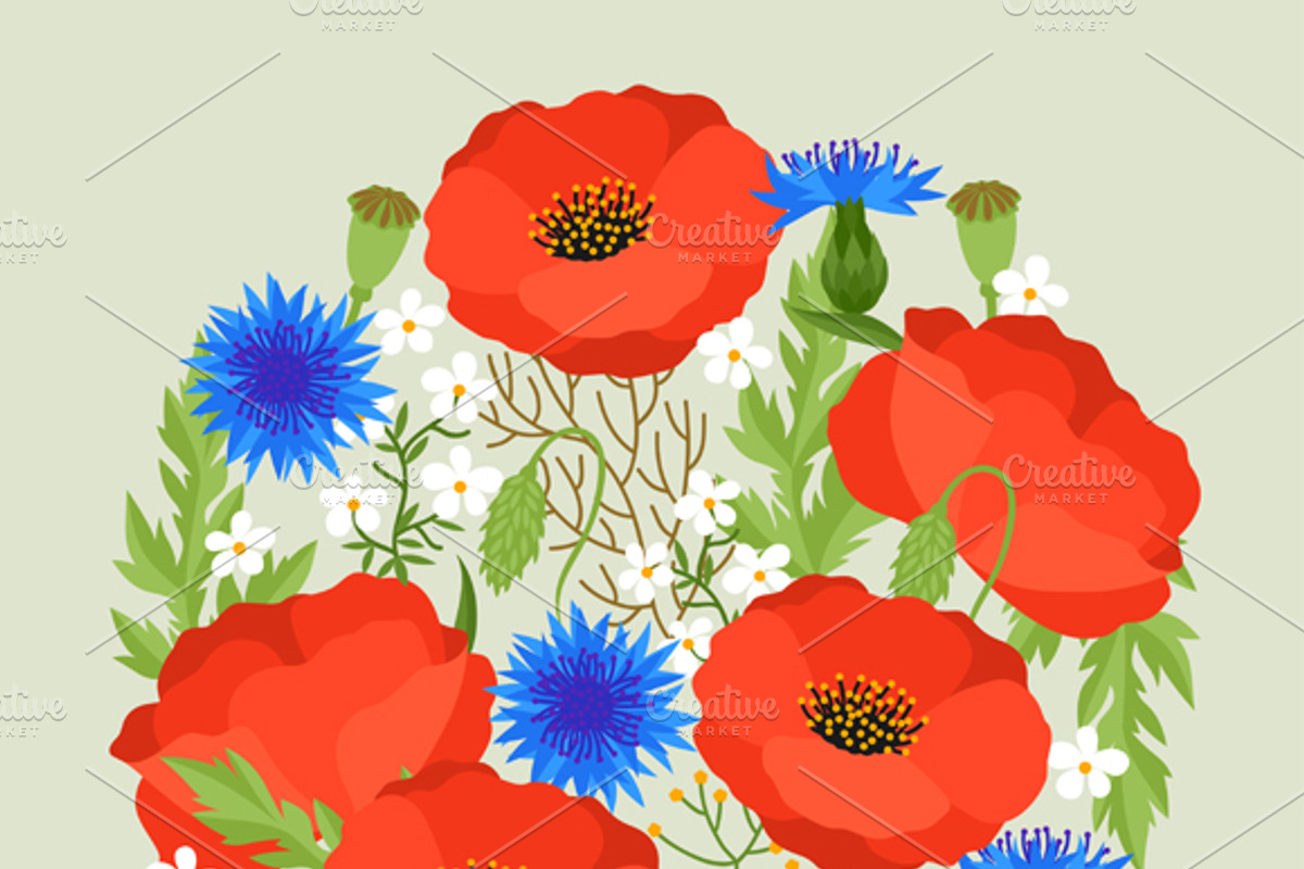 Backgrounds with spring flowers., a Card Template by incomible (Photo 3 of 3)