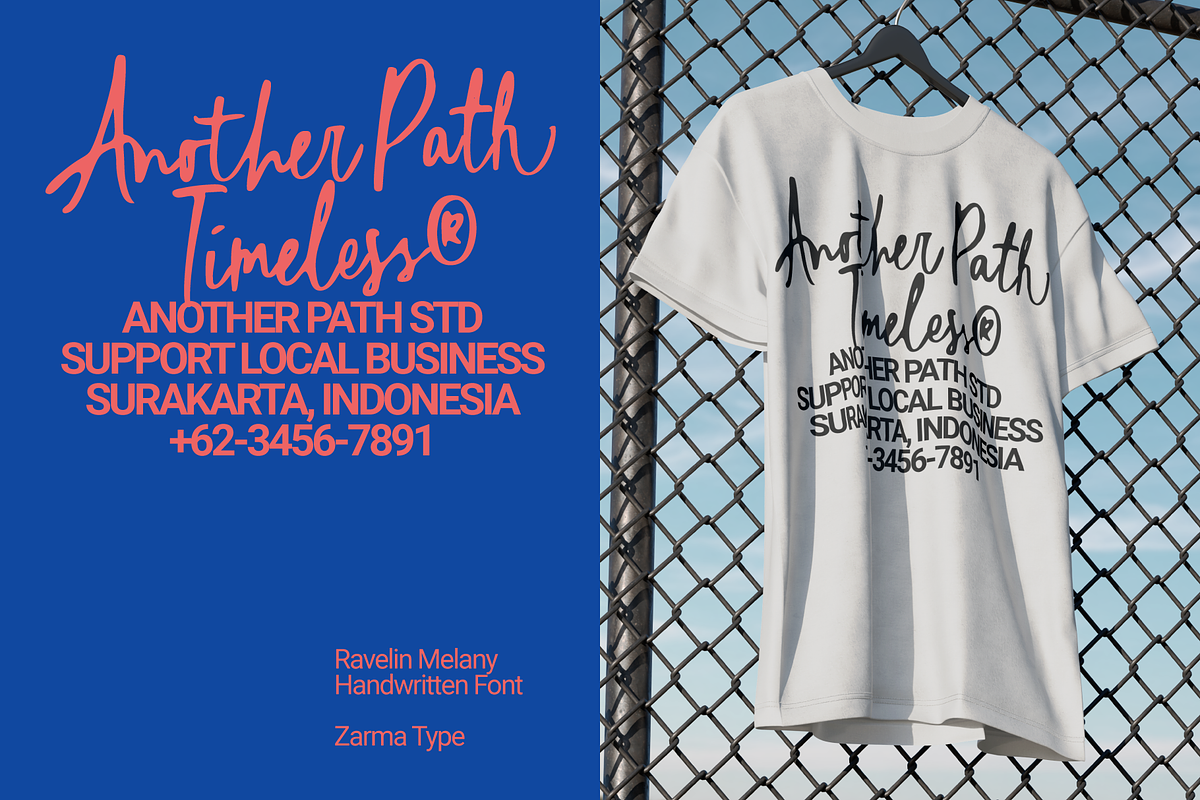 Raveling Melany - Messy Handwritten, a Handwritten Font by Zarma Type (Photo 8 of 12)