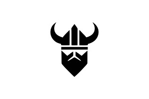 Viking Logo Black Symbol Design, a Branding & Logo Template by Vectorium Studio