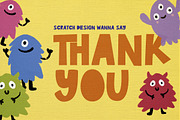 Sunny Monsta - Playful Typeface, a Sans Serif Font by Scratch Design (Thumbnail 15 of 15)